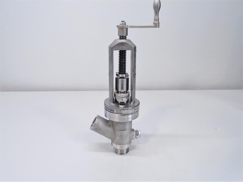 Fetterolf Schuf 1-1/2" x 1" Sampling Valve, Stainless Steel, Model 32FG